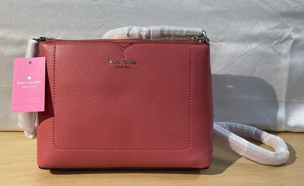 Kate Spade Harlow Crossbody Bag Pebbled Leather Pink NWT MSRP $279
